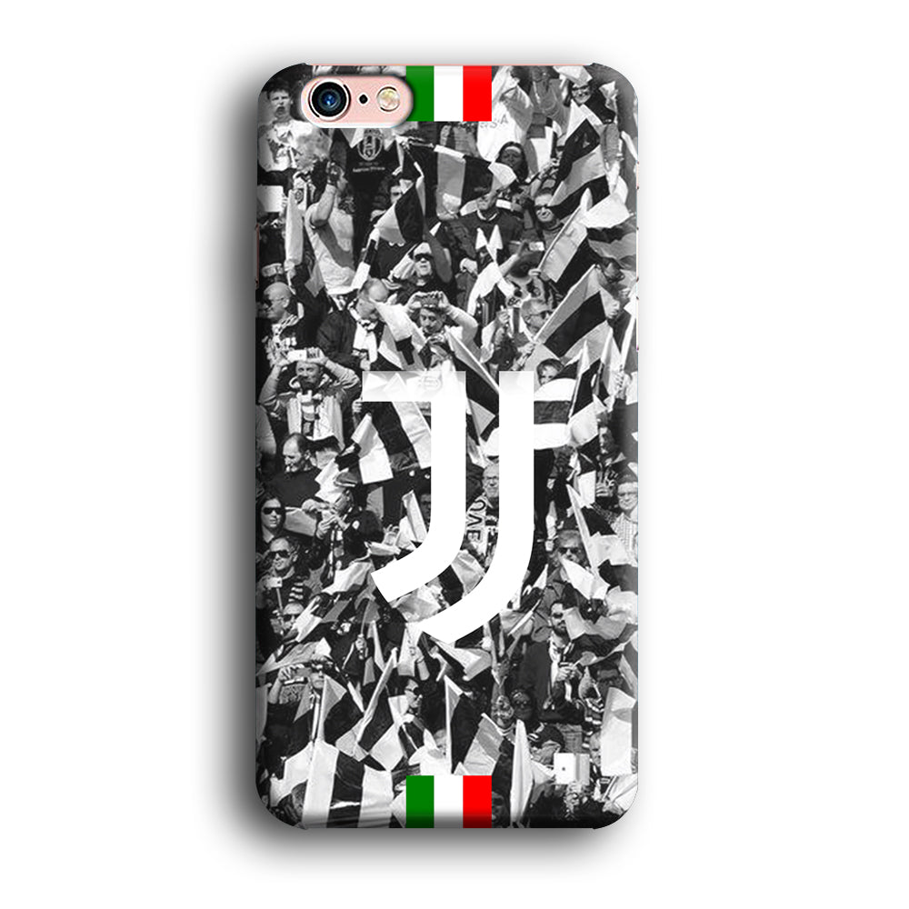 Juventus White and Black Wall of People iPhone 6 Plus | 6s Plus Case