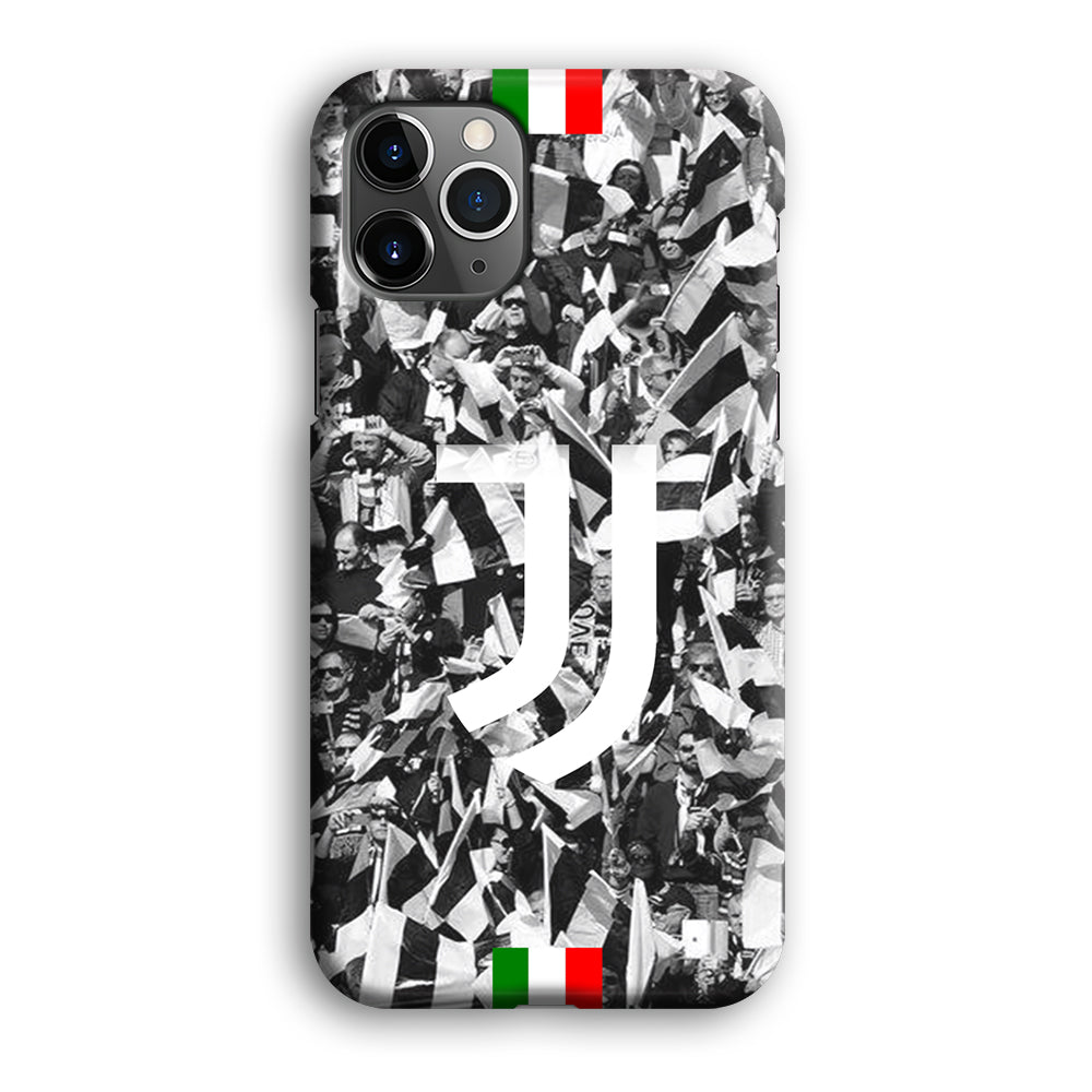 Juventus White and Black Wall of People iPhone 12 Pro Max Case