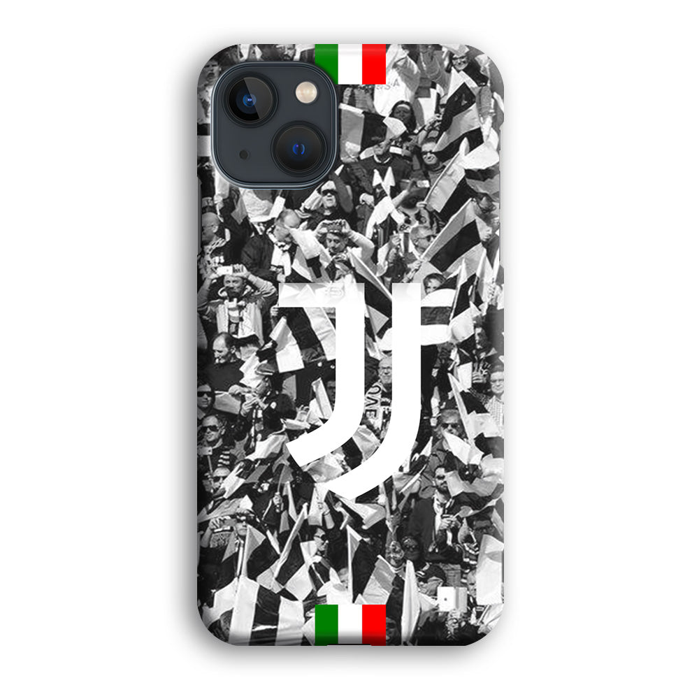 Juventus White and Black Wall of People IPhone 13 Case