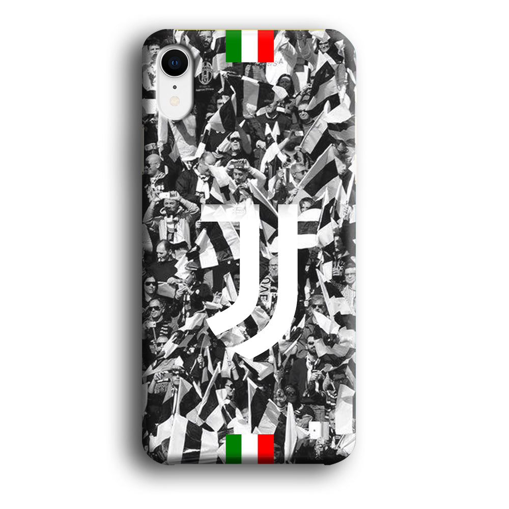 Juventus White and Black Wall of People iPhone XR Case