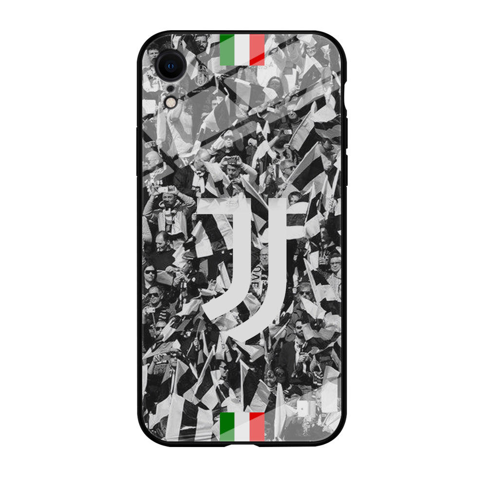 Juventus White and Black Wall of People iPhone XR Case