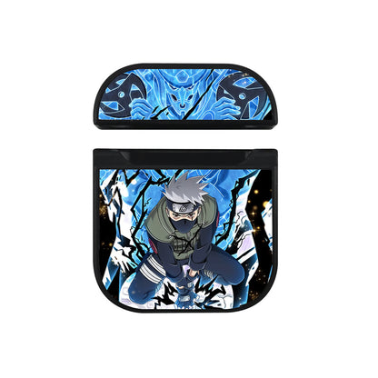 Kakashi Chidori x Susanoo Apple Airpods Case Black