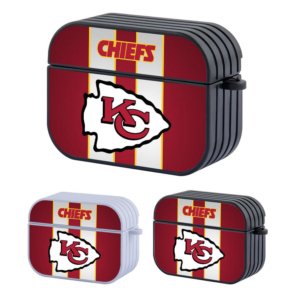 Kansas City Chiefs NFL Shadows on White Line Apple Airpods Pro 3 Case-Carneyforia