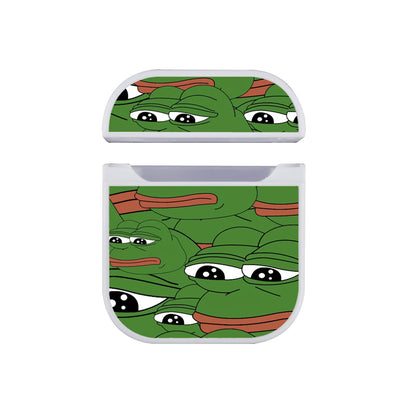 Kermit Frog Face Apple Airpods Case White