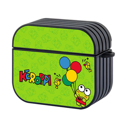 Keroppi Flying Balloons Among The Birds Apple Airpods 4 Case Black