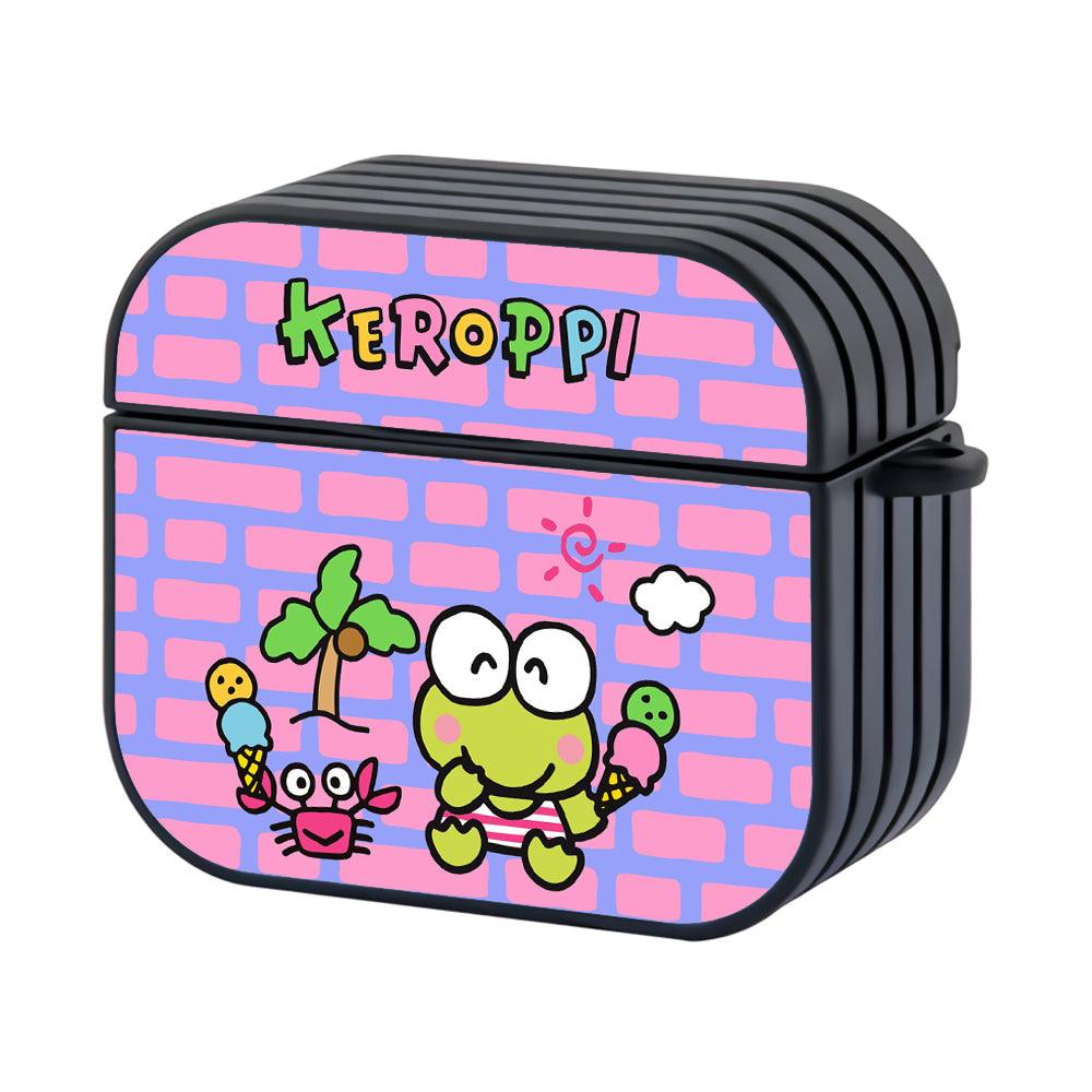 Keroppi Fresh Ice Cream on The Beach Apple Airpods 4 Case Black