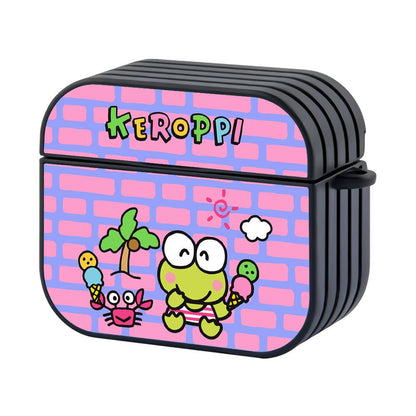 Keroppi Fresh Ice Cream on The Beach Apple Airpods 4 Case Black