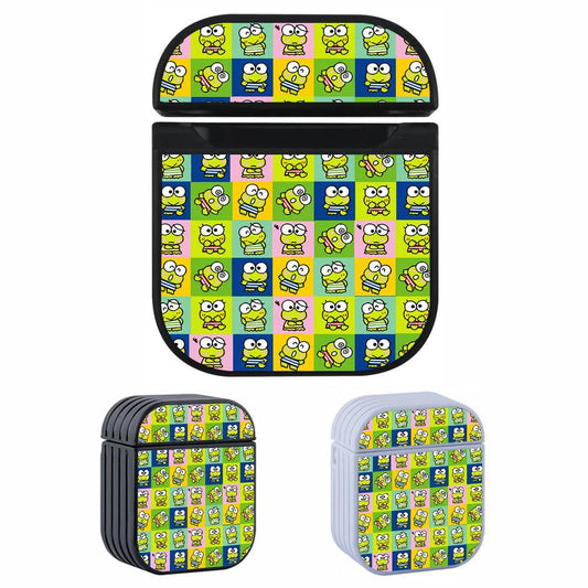 Keroppi Pattern Color Square Apple Airpods Case