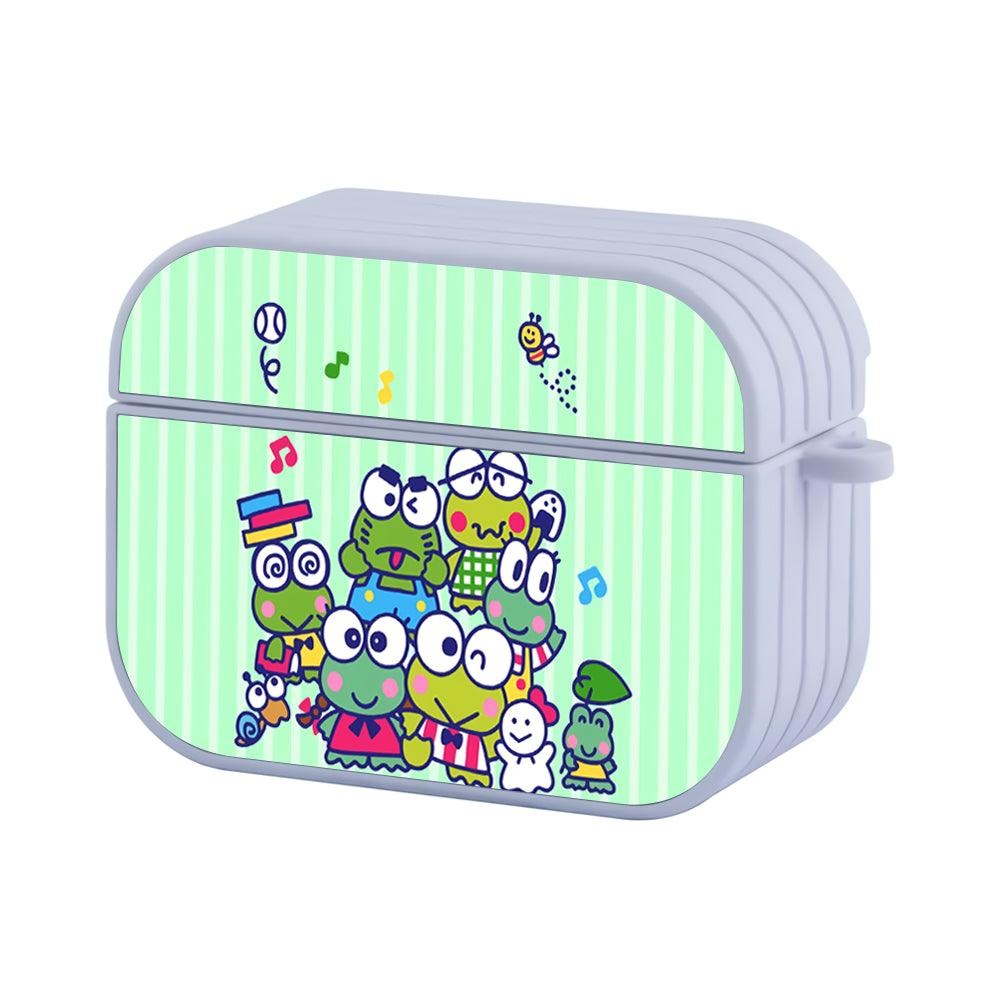 Keroppi Posing in Joy Apple Airpods Pro 2 Case White
