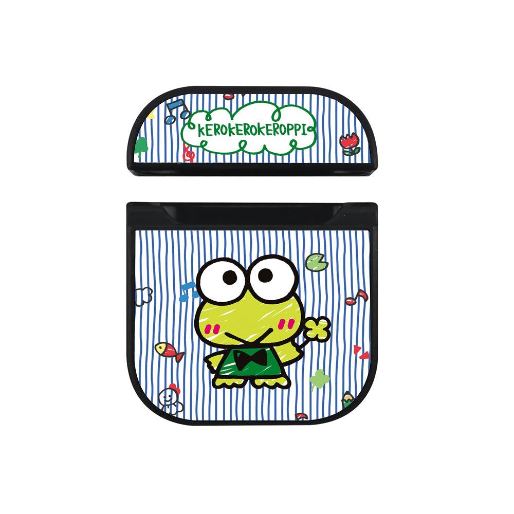 Keroppi Singing Scene Apple Airpods Case Black