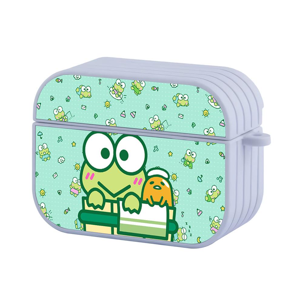 Keroppi Take a Bucket Bath Together Apple Airpods Pro Case White