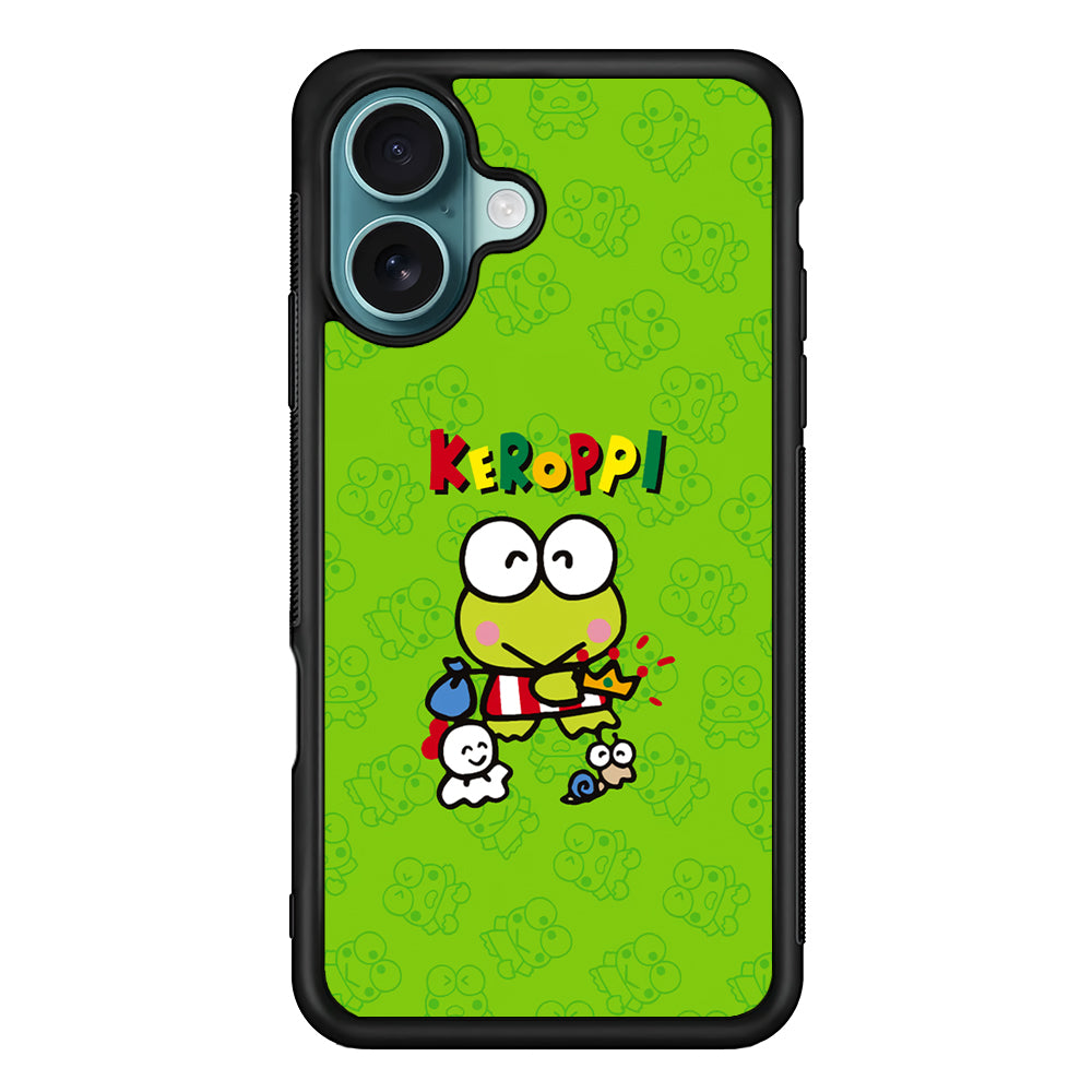 Keroppi Vacations Time iPhone 16 Plus Case