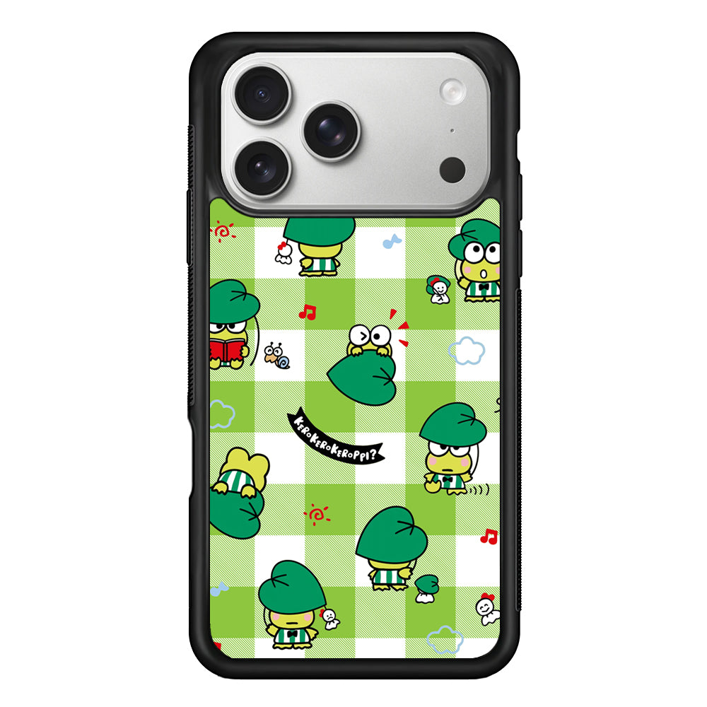 Keroppi on Green Flanel iPhone 17 Pro Case