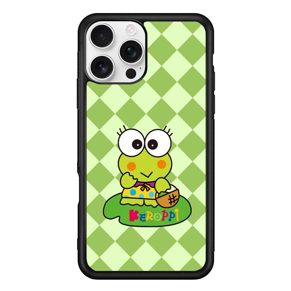 Keroppi on Lotus Leaf iPhone 16 Pro Max Case