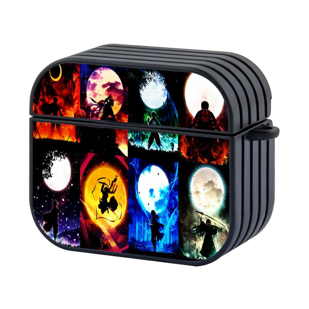 Kimetsu no Yaiba Demon Slayer Silhouette Apple Airpods 4 Case Black