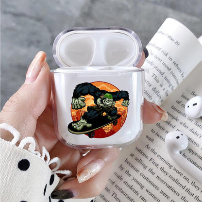 Kingkong Play Skateboard Apple Airpods Clear Case
