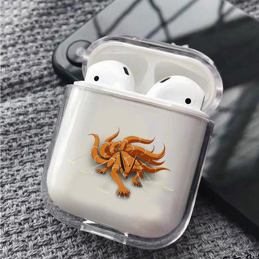 Kurama Kushina Chain of Fuin Apple Airpods Clear Case