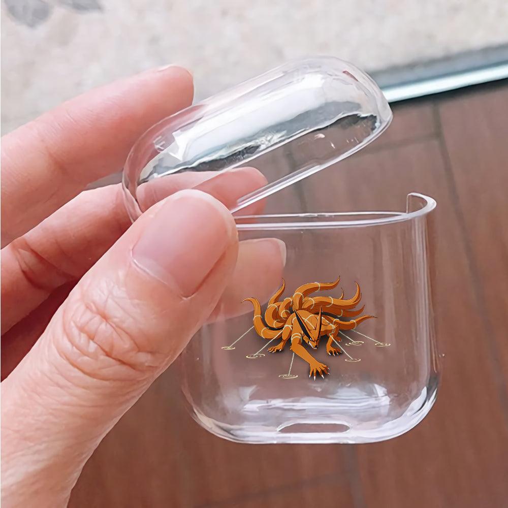 Kurama Kushina Chain of Fuin Apple Airpods Clear Case