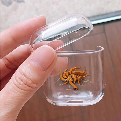 Kurama Kushina Chain of Fuin Apple Airpods Clear Case