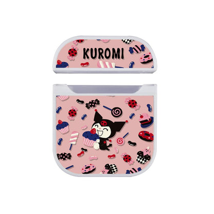 Kuromi Cupcakes Party Apple Airpods Case White