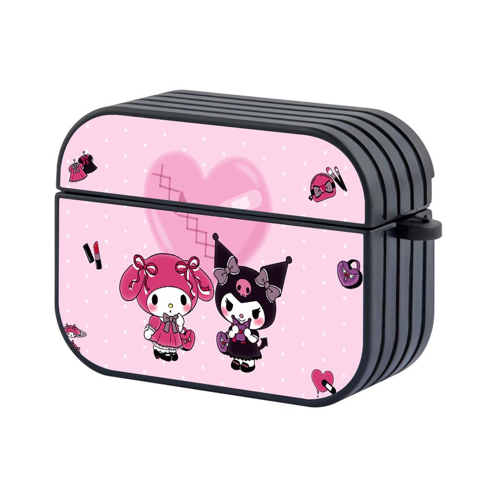 Kuromi Lovely Friends Apple Airpods Pro Case Black