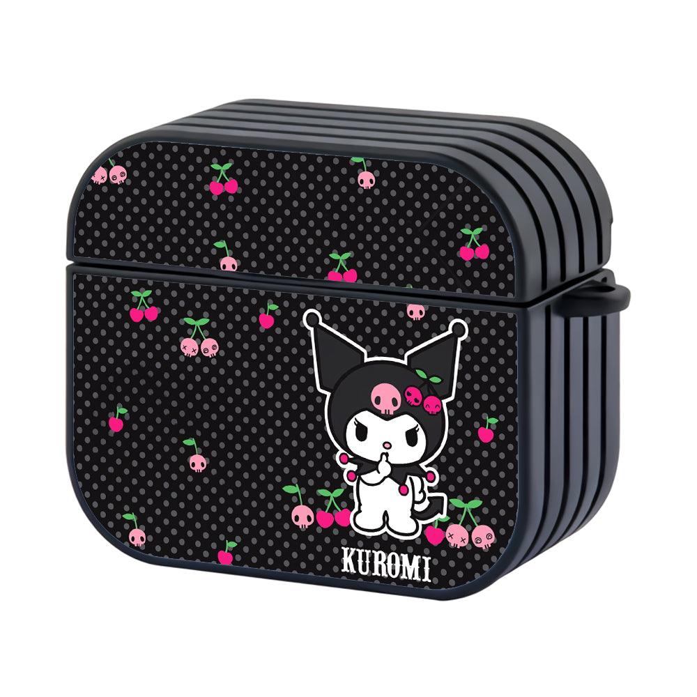 Kuromi Make It Silent for The Show Apple Airpods 4 Case Black