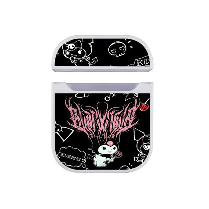 Kuromi Metal Style Apple Airpods Case White