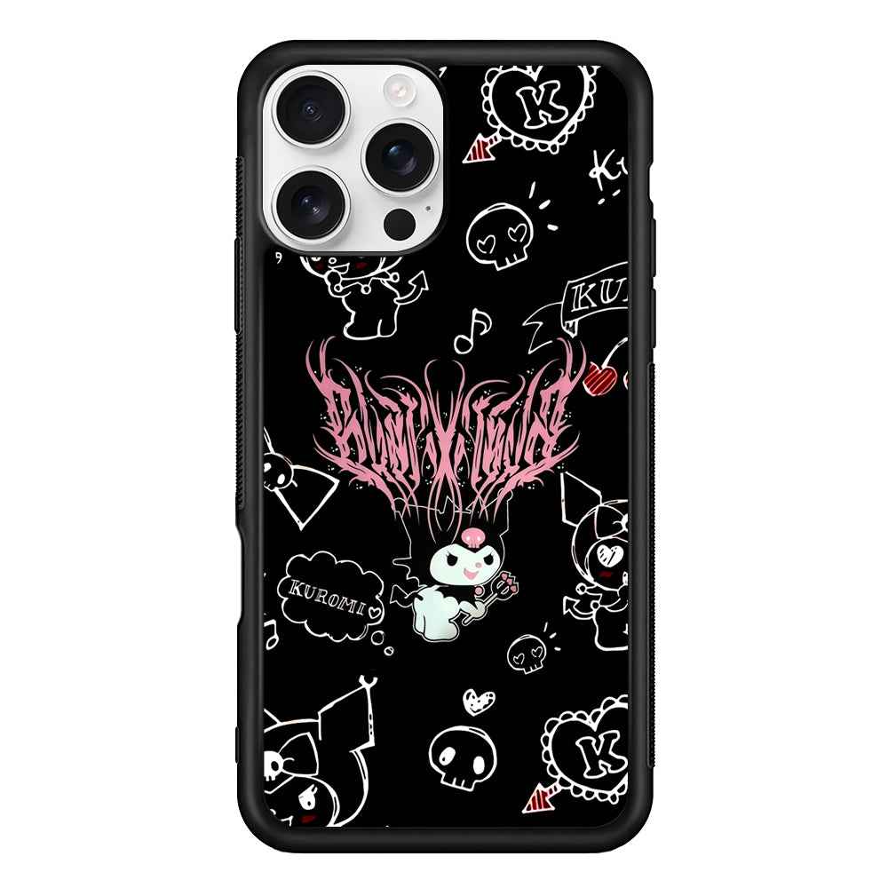 Kuromi Metal Vibes iPhone 16 Pro Max Case