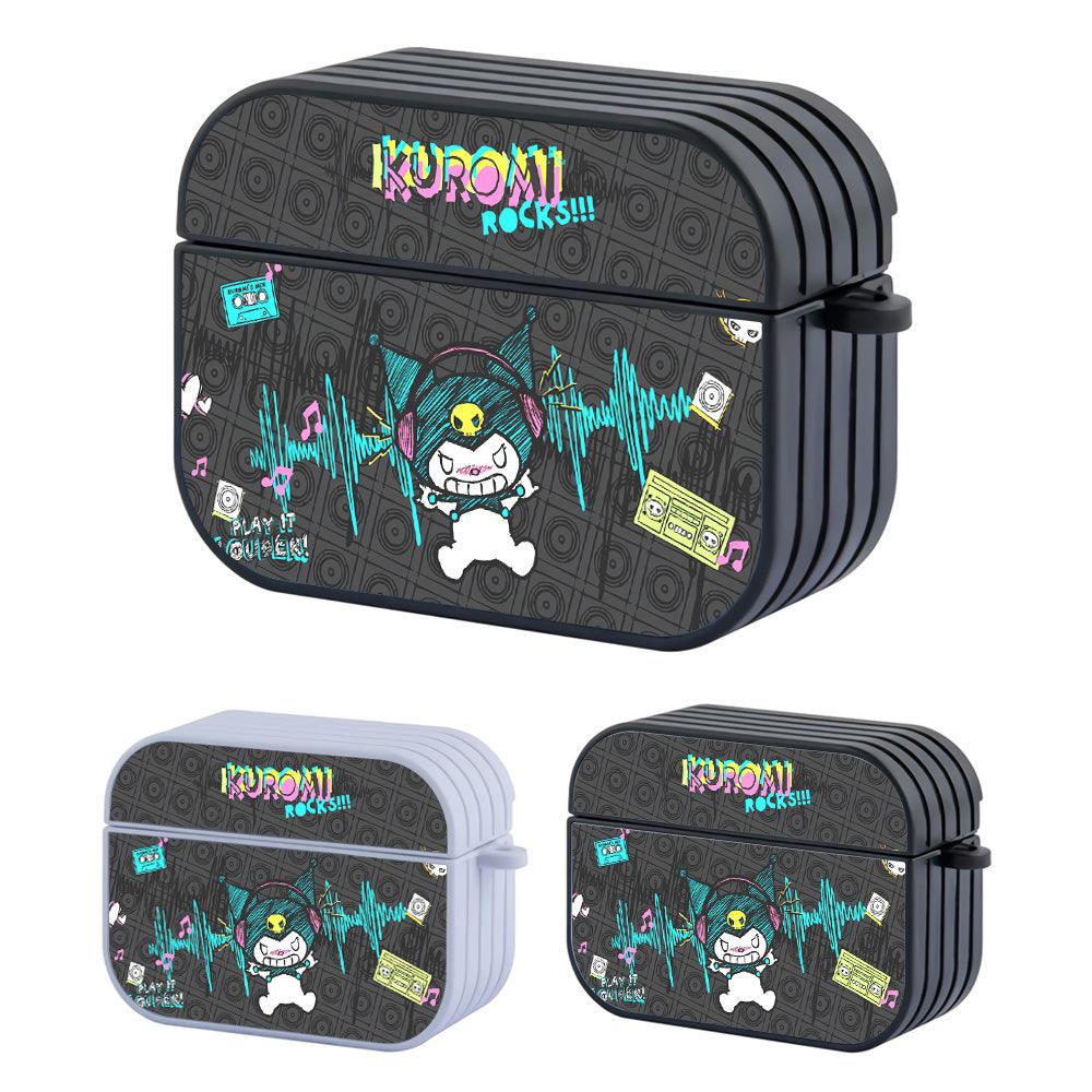 Kuromi Rocks and Play It Louder Apple Airpods Pro 3 Case