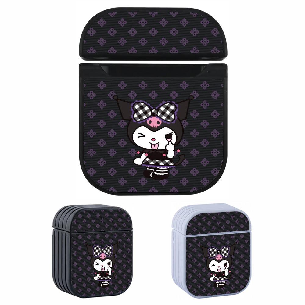 Kuromi Scoffed with a Face Apple Airpods Case