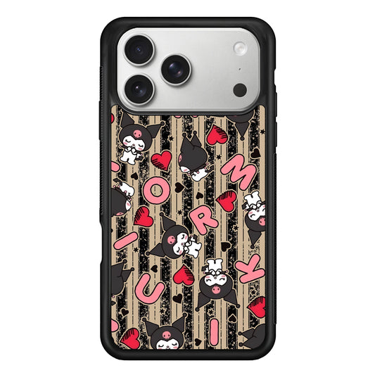 Kuromi Sleepy Face iPhone 17 Pro Case
