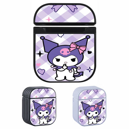 Kuromi Square Pattern Apple Airpods Case