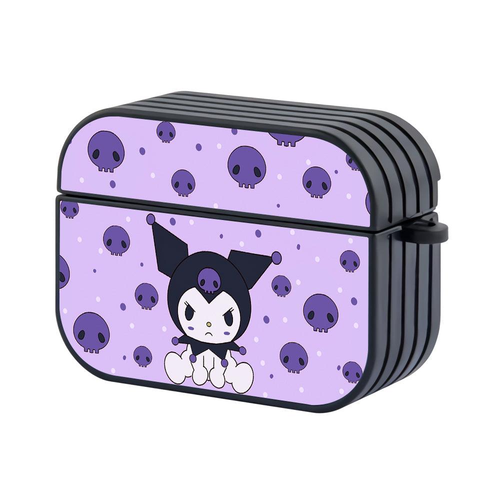 Kuromi Stare of Seriousness Apple Airpods Pro 3 Case Black