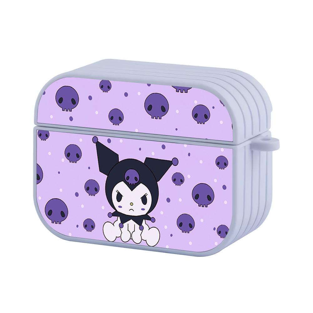 Kuromi Stare of Seriousness Apple Airpods Pro 3 Case White