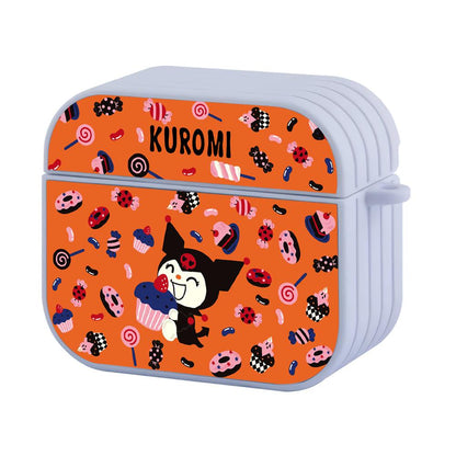 Kuromi a Day Party with Sweets Hard Work Apple Airpods 4 Case White