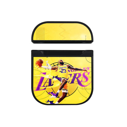 Lebron James Lakers Apple Airpods Case Black