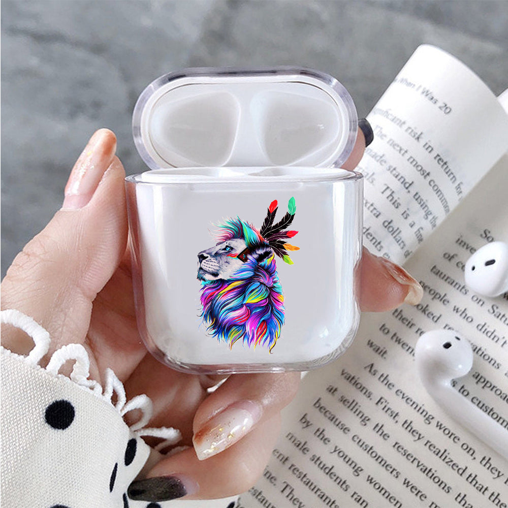 Lion Head Art Painting Apple Airpods Case