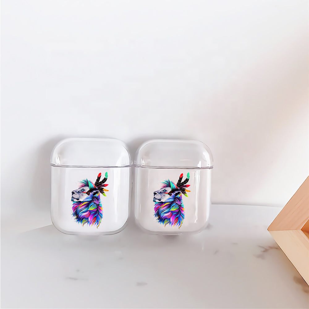 Lion Head Art Painting Apple Airpods Case