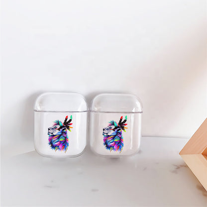 Lion Head Art Painting Apple Airpods Case
