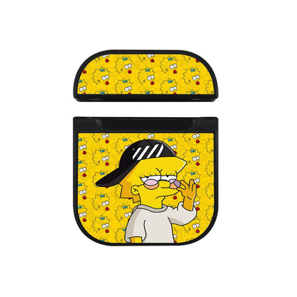 Lisa Simpson Keep Adult Apple Airpods Case Black