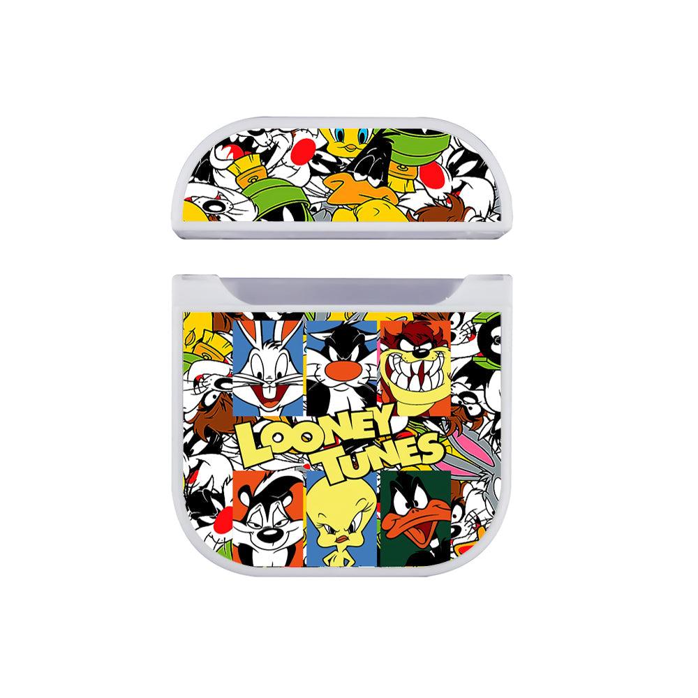 Looney Tunes Capturing the Entertainer's Face Apple Airpods Case White