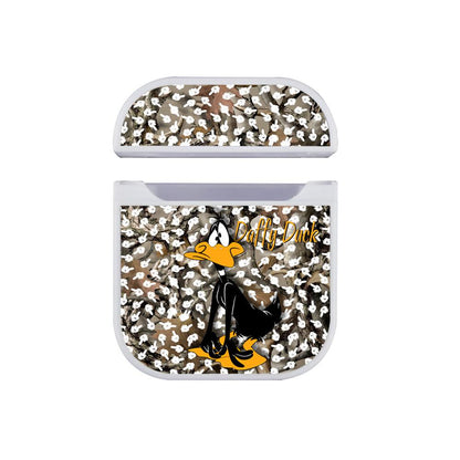 Looney Tunes Daffy Being Hunted Apple Airpods Case White
