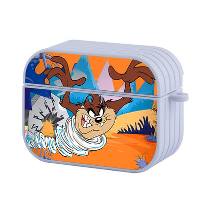Looney Tunes Desert Hurricane from Taz Apple Airpods Pro 3 Case-White-Carneyforia