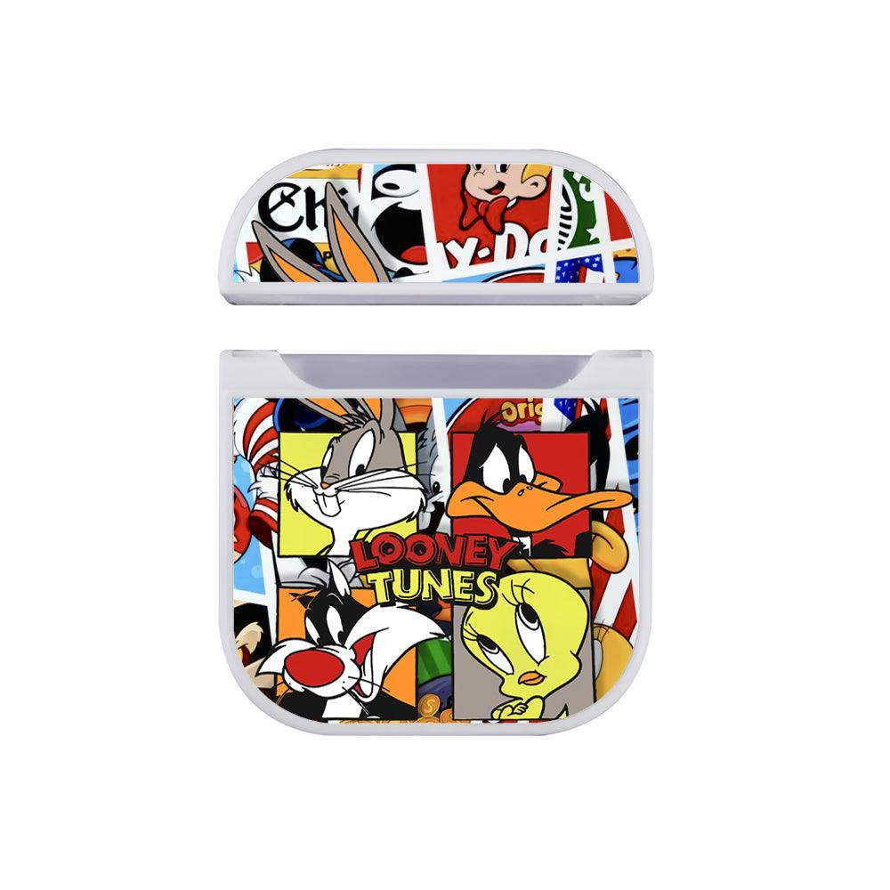 Looney Tunes within Four Main Characters Apple Airpods Case White