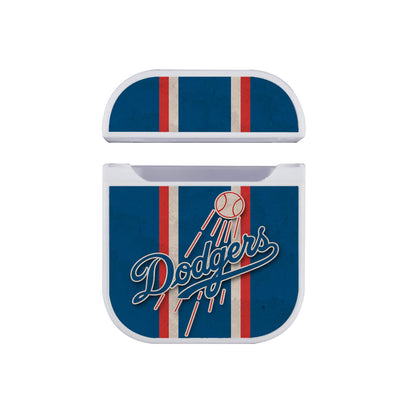 Los Angeles Dodgers Baseball Team Apple Airpods Case White