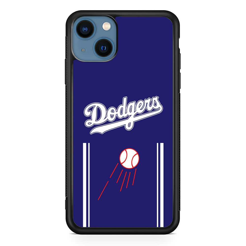 Los Angeles Dodgers Deep Blue Jersey iPhone 15 Case - Carneyforia