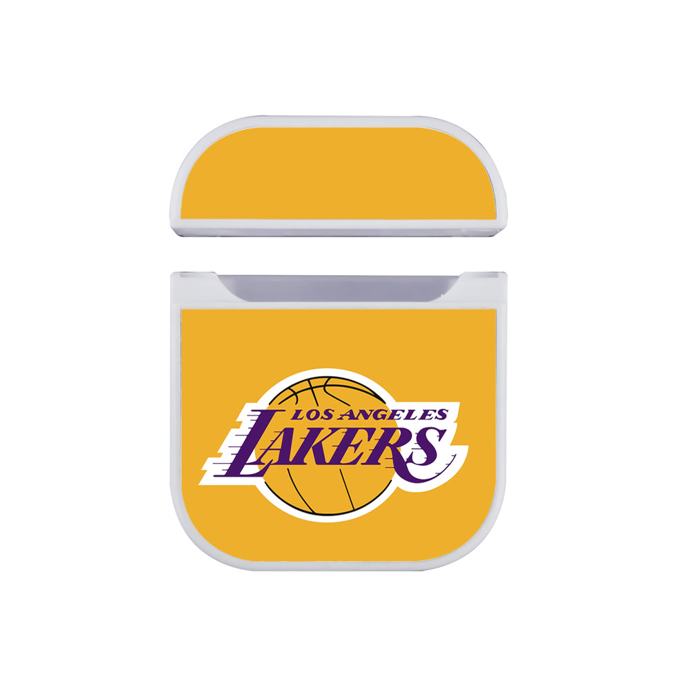 Los Angeles Lakers Logo NBA Apple Airpods Case White