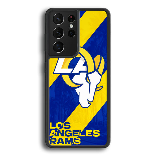 Los Angeles Rams Team Samsung Galaxy S21 Ultra Case