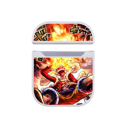 Luffy Nika One Piece Comic Apple Airpods Case White