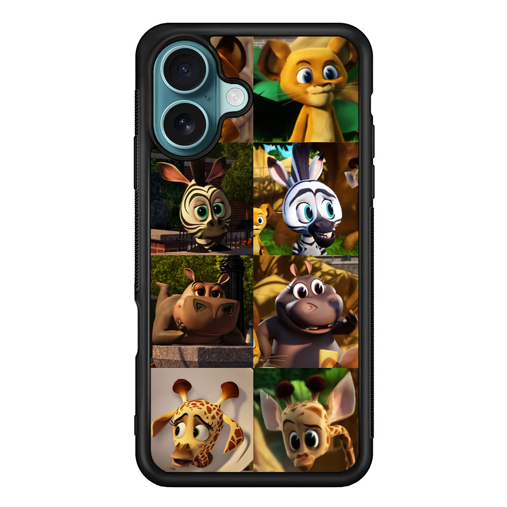 Madagascar Babbies Character iPhone 17 Case